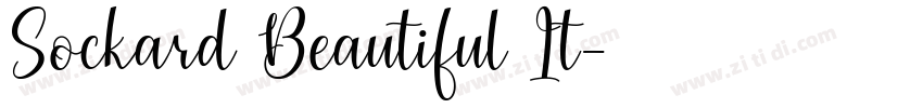 Sockard Beautiful It字体转换